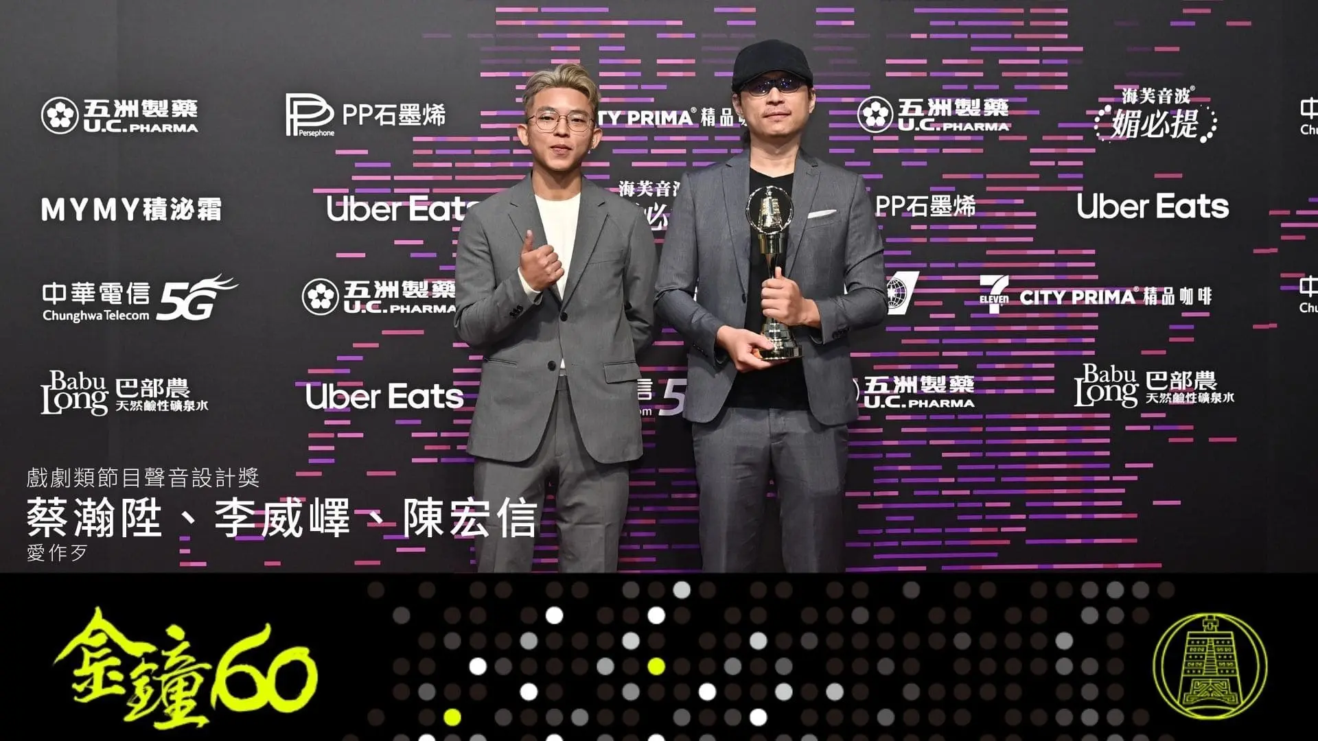 【金鐘獎】金鐘60戲劇類得獎名單 節目聲音設計 愛作歹