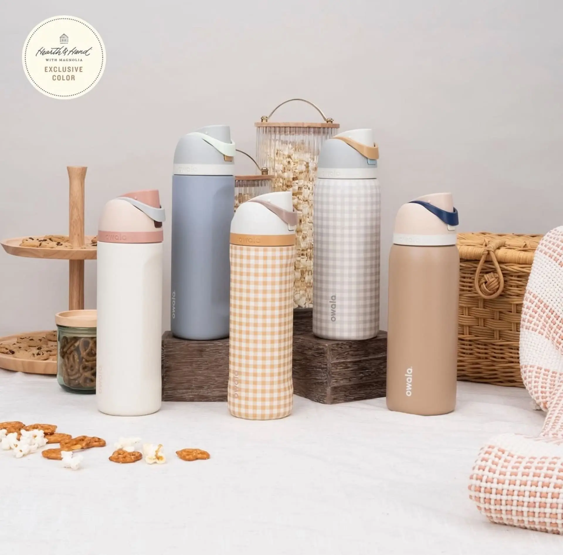 【owala】rose水壺 Owala 格紋